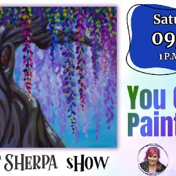 The Art Sherpa Show / Simple Wisteria Tree with Cotton swabs