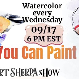 The Art Sherpa Show, Watercolor Wednesday / Funny Bird On A Twig