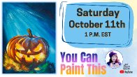 The Art Sherpa Show | Spooky Pumpkin in Grass | Easy Beginner Acrylic
