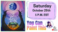 The Art Sherpa Show | Witch Sisters Moon | Easy Beginner Acrylic 