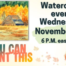 The Art Sherpa Show | Expressive Fall Barn in Watercolor
