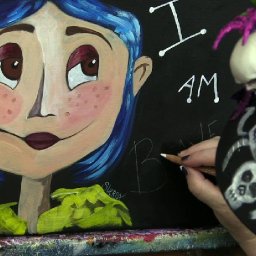 Coraline Extras! Add Words , spider WEB or Button | TheArtSherpa