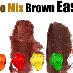 Super Easy How mix all the browns with acrylic Paint tutorial #15  | TheArtSherpa
