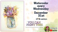 The Art Sherpa Show |  Abstract Flowers in Mason Jar | Watercolor for Beginners