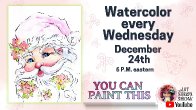 The Art Sherpa Show &ndash; Vintage Santa Claus Line and Wash Easy Watercolor Step by step