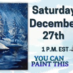 🎨 The Art Sherpa Show - Winter Landscape with Frozen Lake and Pine Trees