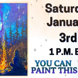 The Art Sherpa Show - The Art Sherpa Show | Easy Campfire & Galaxy Aurora | Easy Beginner Acrylic