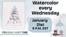 The Art Sherpa Show | Snowy Pine Trees Study | Watercolor for Beginners