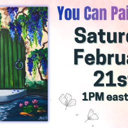 The Art Sherpa Show | Green Door with Wisteria | Easy Beginner Acrylic Painting