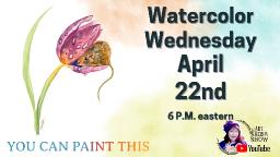 Mouse in a Tulip | Watercolor for Beginners