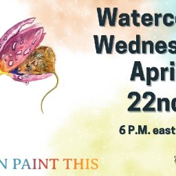 Mouse in a Tulip | Watercolor for Beginners