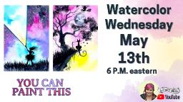Easy Fantasy Landscape | Watercolor for Beginners
