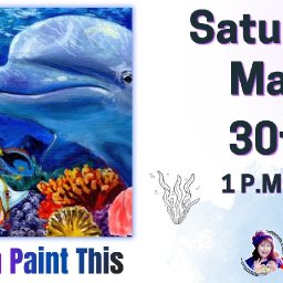 Underwater Reef and Dolphin | Easy Beginner Acrylic Step by Step