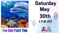 Underwater Reef and Dolphin | Easy Beginner Acrylic Step by Step