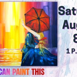 Lovers Kiss in the Rain | Easy Beginning Acrylic Step by Step