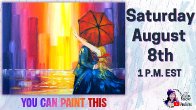 Lovers Kiss in the Rain | Easy Beginning Acrylic Step by Step