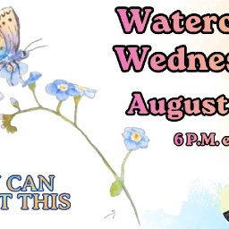 Forget Me Nots and Butterflies | Easy Beginner Watercolor