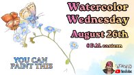 Forget Me Nots and Butterflies | Easy Beginner Watercolor