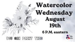 Easy Flowers Black and White| Easy Beginner Watercolor