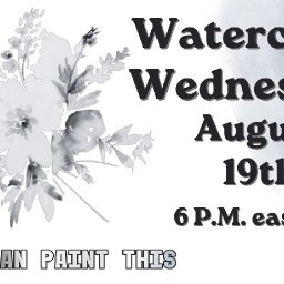 Easy Flowers Black and White| Easy Beginner Watercolor