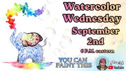 Cute Baby Elephant | Easy Beginner Watercolor