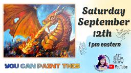 Fire Breathing Dragon | Easy Beginning Acrylic Step by Step