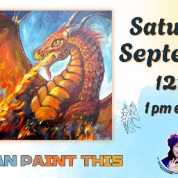Fire Breathing Dragon | Easy Beginning Acrylic Step by Step