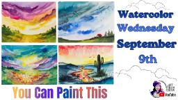Four Easy Watercolor Landscapes | Easy Beginner Watercolor