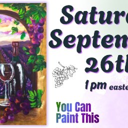 Tuscan Wine and Grapes | Easy Beginning Acrylic Step by Step