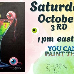 🌟🎨Creepy Cocktail | Easy Beginning Acrylic Step by Step