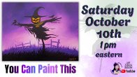 🌟🎨Glowing Scarecrow | Easy Beginning Acrylic Step by Step