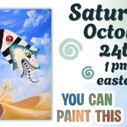 🎨Sandworm Fan Art Beetlejuice | Easy Beginning Acrylic Step by Step