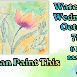 Line and Wash Tulips| Easy Beginner Watercolor