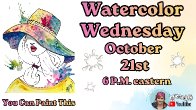 Fashion Girl with Splashy Hat  | Easy Watercolor Beginner