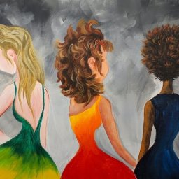 Learn to paint Hair in Acrylic Paint for Beginning Artists #bigartquest