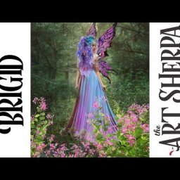 Brigid Spring Queen Fairy Acrylic Painting tutorial BAQ #3