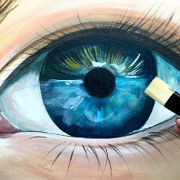 Beginner Learn to paint Realistic Eye in acrylic