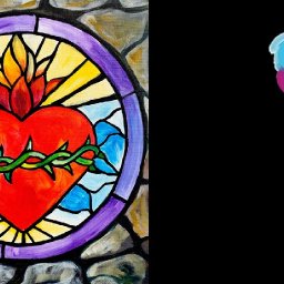 Stained Glass Stone window Step by Step Acrylic Painting Beginners