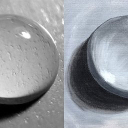 10 EASY steps for painting REALISTIC WATER DROP Acrylic BEGINNERS big art quest