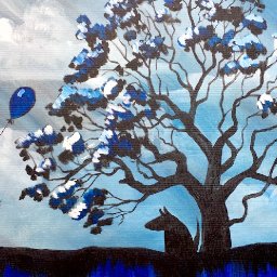 How to paint  Stormy Sky and mighty OAK Tree Acrylic Painting on Canvas for Beginners