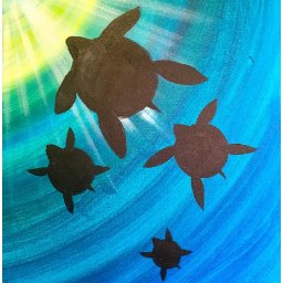 Meditation Turtle Step by Step Acrylic Painting on Canvas for Beginners ASMR