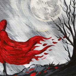 Little Red Riding Hood step by step Beginner Learn to Paint Acrylic