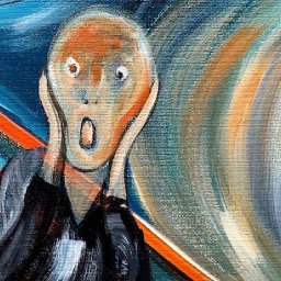 How to paint THE SCREAM by EVARD MUNCH BEGINNER Acrylic tutorial