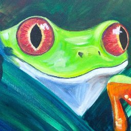 Beginner Acrylic tutorial Tree Frog