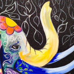 Bohemian Elephant Easy Acrylic Painting for Beginners