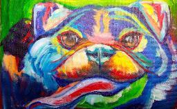 Easy pug painting | Acrylic Abstract dog painting | The Art Sherpa