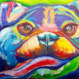 Easy pug painting | Acrylic Abstract dog painting | The Art Sherpa