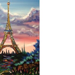 Beginners acrylic painting | Eiffel Tower | with stunning Sunrise Tutorial