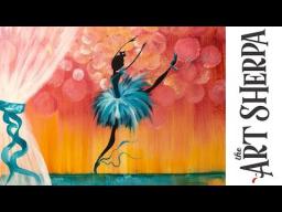 Easy How to paint with Acrylic on Canvas The Ballet Recital Step by step