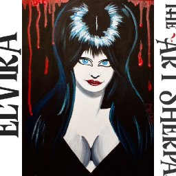 How to paint with Acrylic Elvira Easy Beginner tutorial